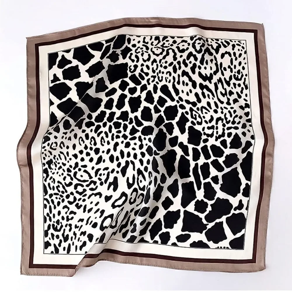 Cow Print Silk Scarf
